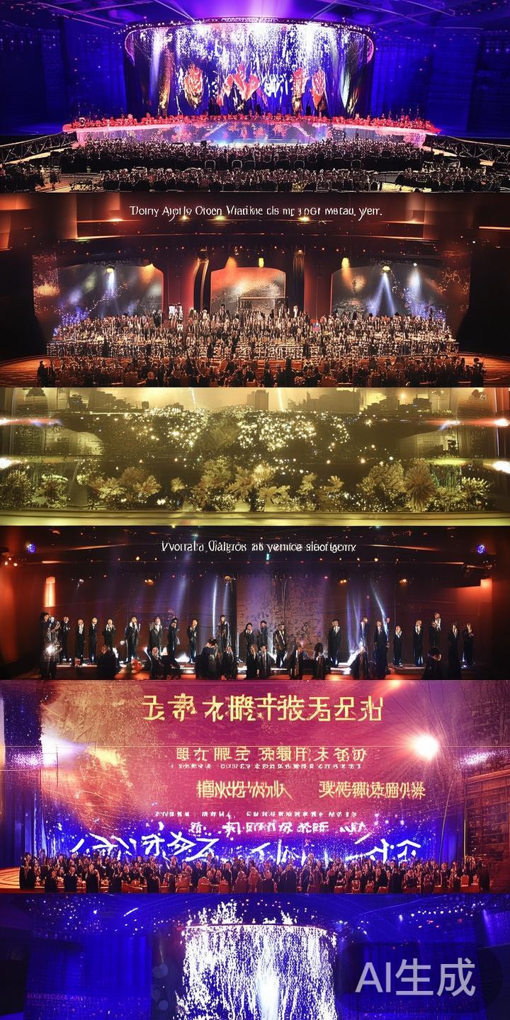 在盛典伊始，伴随着热烈的音乐和绚丽的灯光，金年会j